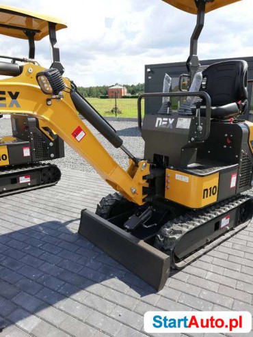 Nowa Minikoparka NEX N10 Ramie skrętne mini koparka 1100kg