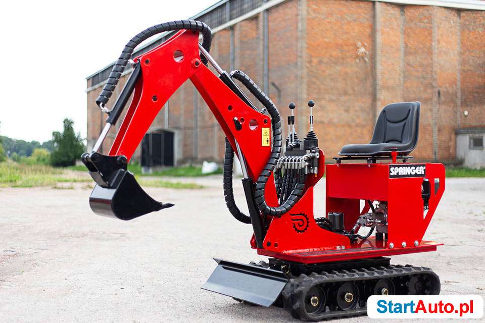 Nowa Minikoparka Obrotowa 360° Springer Mikro koparka