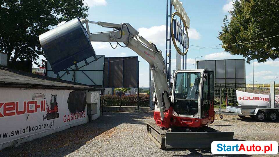 Nowa minikoparka Takeuchi TB260 głowica POWERTILT +szybkozłą