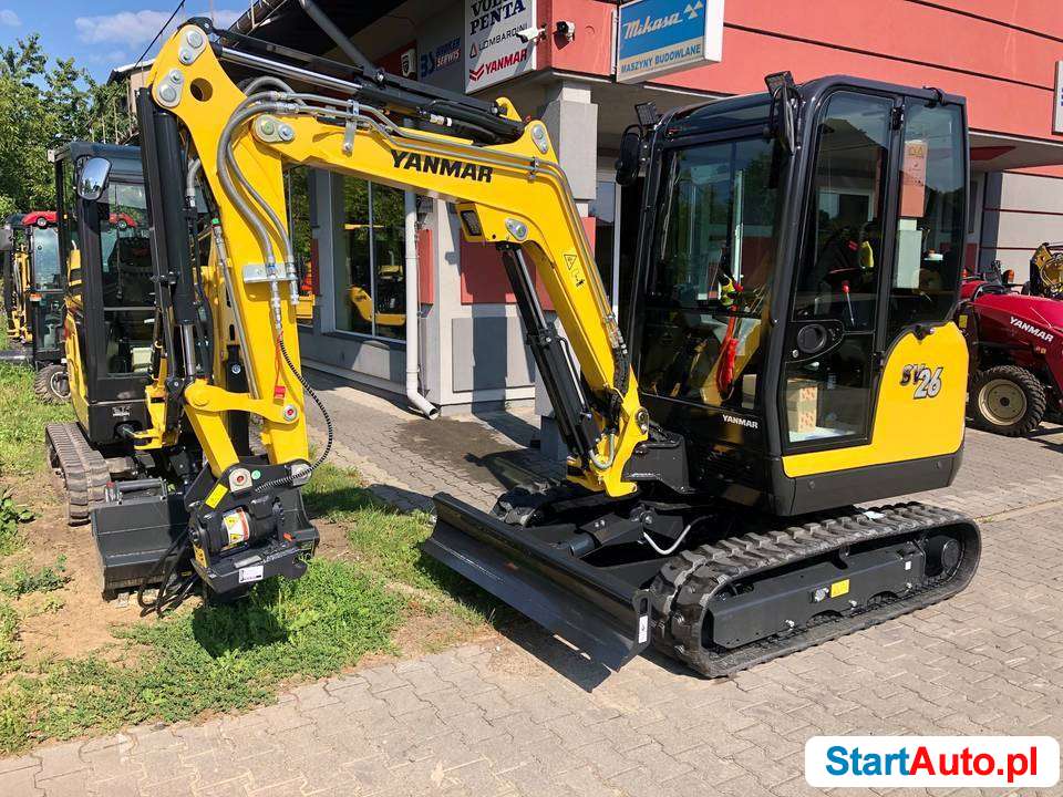 Nowa minikoparka YANMAR SV26 ADVANCE 2 linie pod ROTATOR !