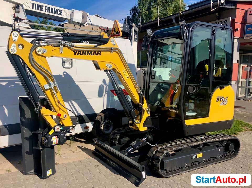 Nowa minikoparka YANMAR SV26 ADVANCE 2 linie pod ROTATOR !