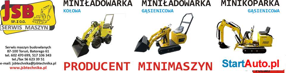 PROMOCJA WIOSENNA – Nowa Polska Minikoparka Gąsienicowa SM