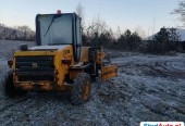 Obsypywarka do poboczy – wózek widłowy JCB, Manitou