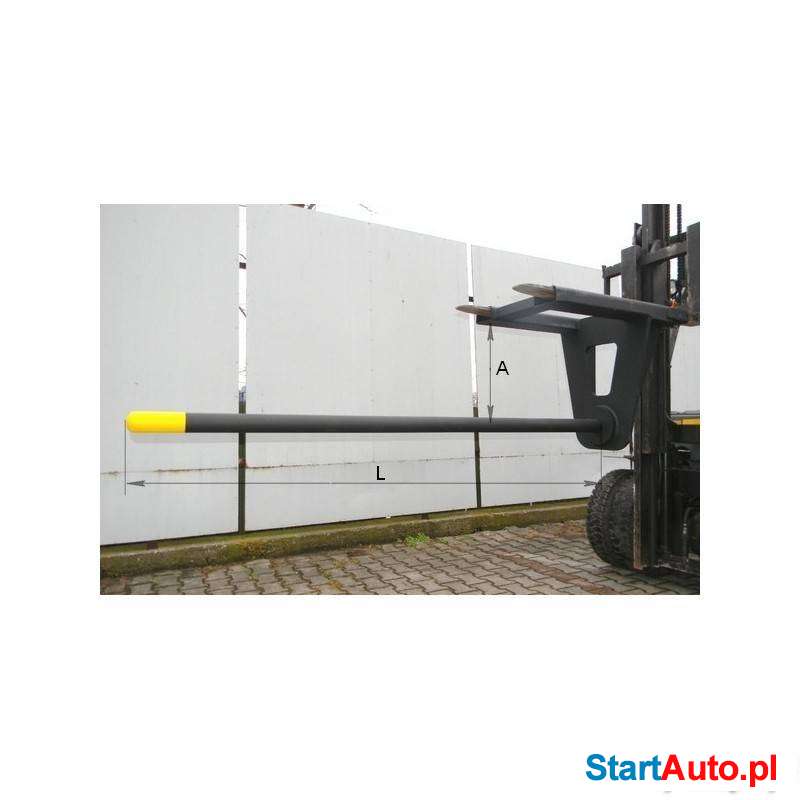 Ostroga trzpień mocowana na widłach wózka udźwig 2500 kg