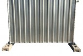 Panel pełny trapezowy ogrodzenia tymczasowy 2,40m / 2m