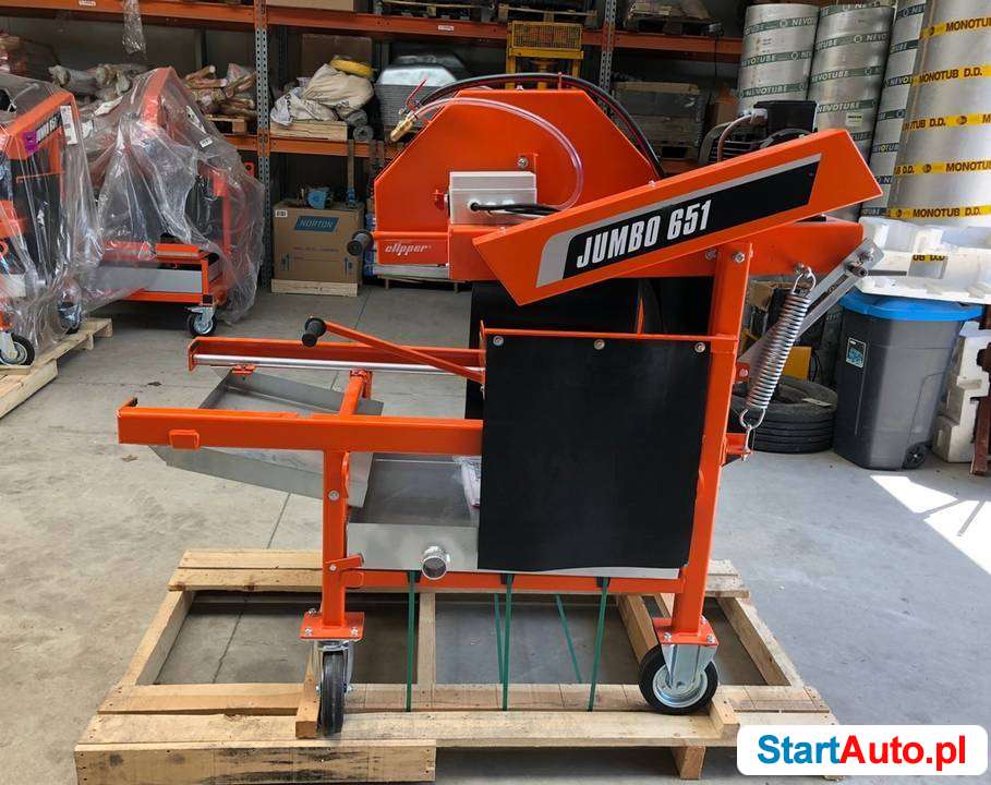 Piła do kamieni Jumbo 651 Norton oryginał 5,5kW 220 kg silka