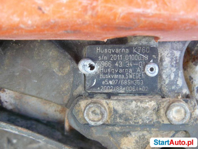 Piła do kostki kamienia asfaltu Husqvarna K760 Przecinarka
