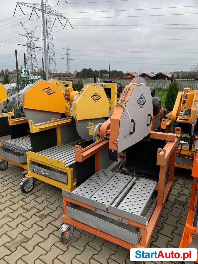 Piła przecinarka budowlana do pustaków bloczków używana stół