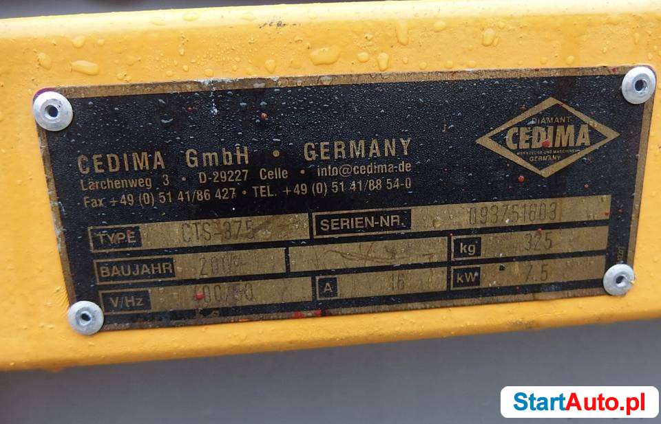 Piła przecinarka CEDIMA 900 silka cegła bloczek