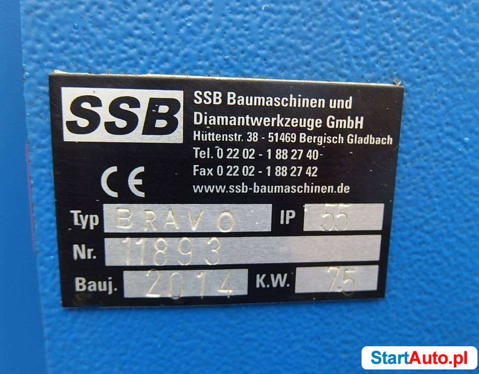 Piła przecinarka cegła kamień SSB BRAVO 1000 mm.