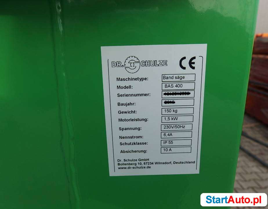 Piła taśmowa BAS 400 przecinarka ytong Dr schulze niemiecka