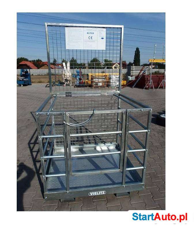 PLATFORMA do ŁADOWARKI WÓZKA WIDŁOWEGO kosz roboczy VIELITZ
