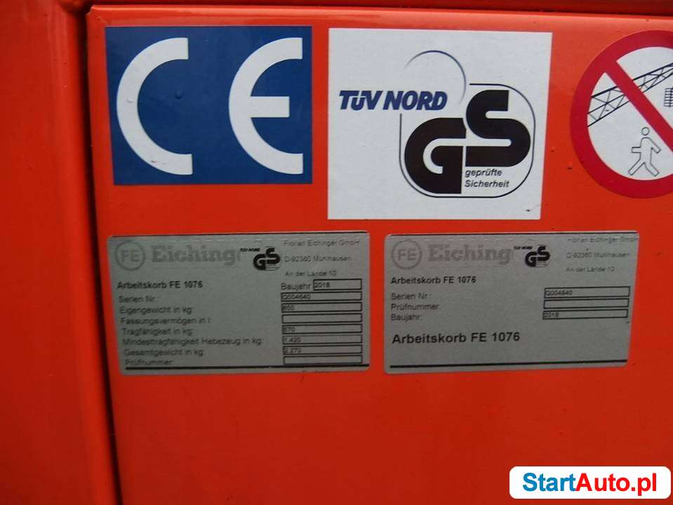 Platforma / Kosz dźwigowy do transportu osób (do 4 osób)