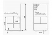 Platforma kosz roboczy na widły wózka PR120 1200x1200mm