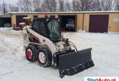 Pług śnieżny dla miniładowarek hydrauliczny wychył