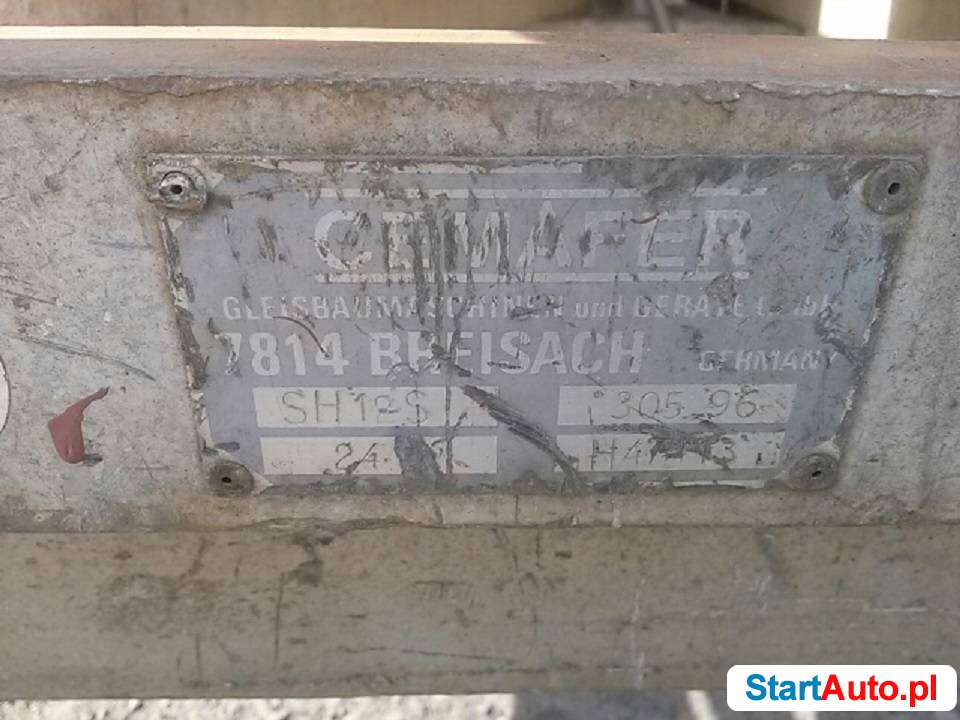 Podgrzewacz do szyn kolejowych