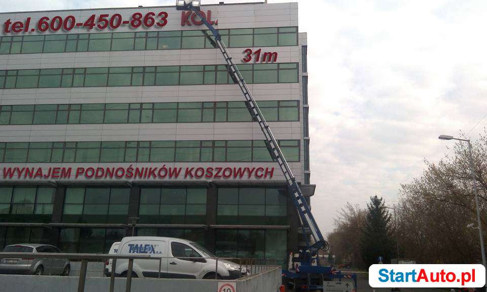 Podnośnik Koszowy 30m, Zwyżka, 31m, 25m, 20m, 18m, Wynajem,