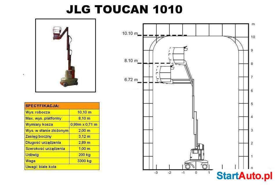 Podnośnik koszowy JLG TOUCAN-1010