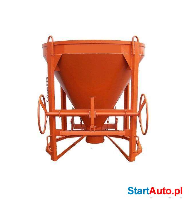 Pojemnik dźwigowy do betonu z wylewem prostym ZB 1.0 / koło
