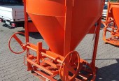 Pojemnik dźwigowy do betonu z wylewem prostym ZB 1.2 / koło