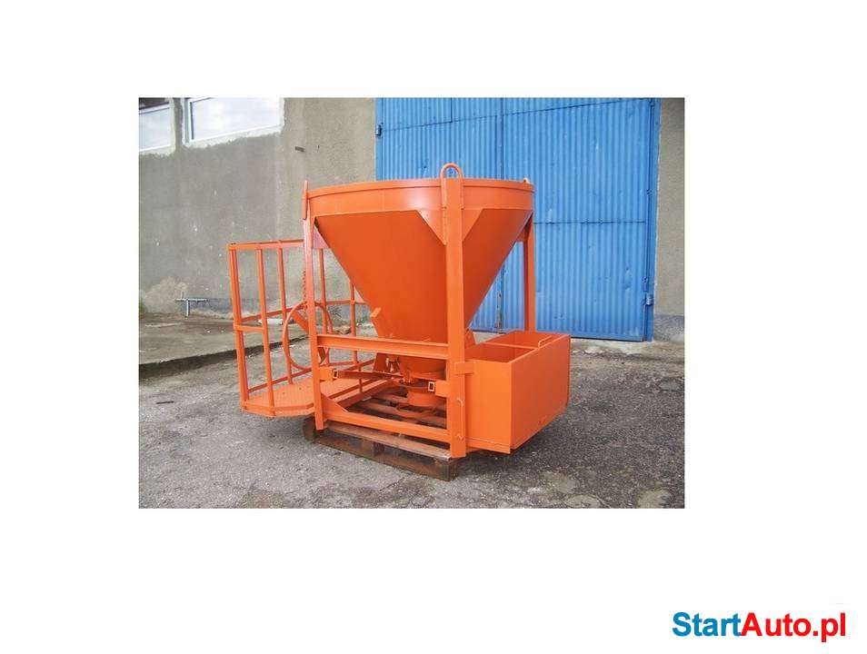 POJEMNIK DŹWIGOWY NA BETON Z PODESTEM ROBOCZYM