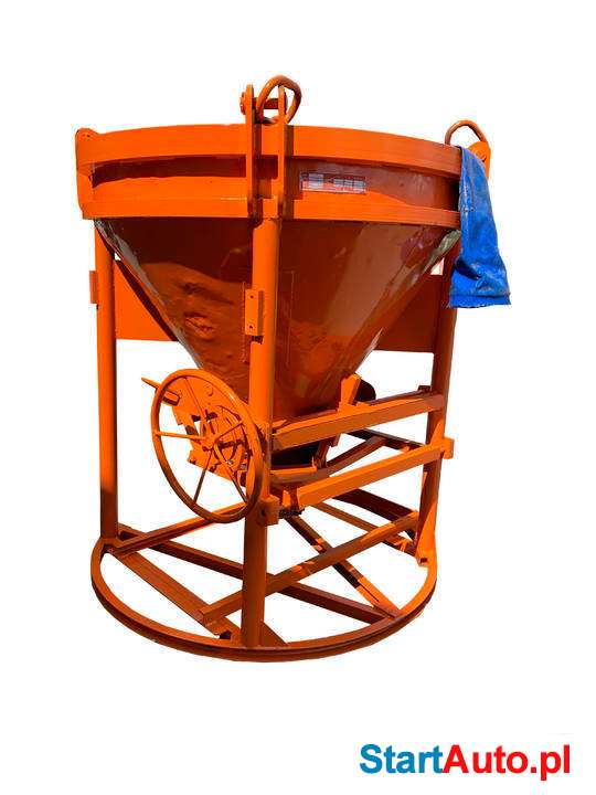 Pojemnik zbiornik kibel do betonu 750l kastra gruszka bomba