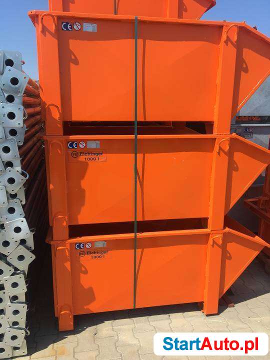 Pojemnik zbiornik śmieci gruz EICHINGER 1000L ocynk kalfas