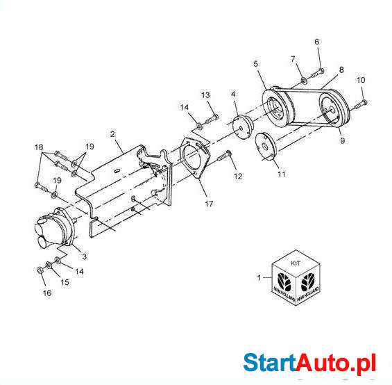 Pompa hydrauliczna Eaton CNH 86520748 L565, LX565, LX665