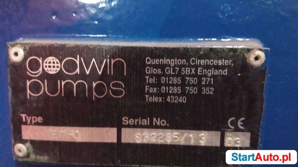 Pompa wody, motopompa Lister-Petter