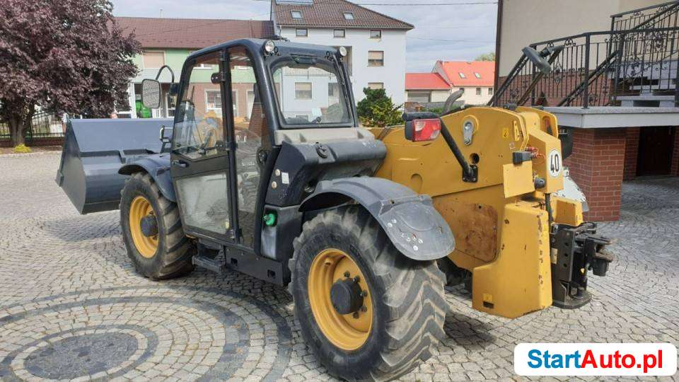 pozostałe Caterpillar TH 407 Ag F VAT 23%, skrętne osie, widły, łyżka, 4×4, 2012 r