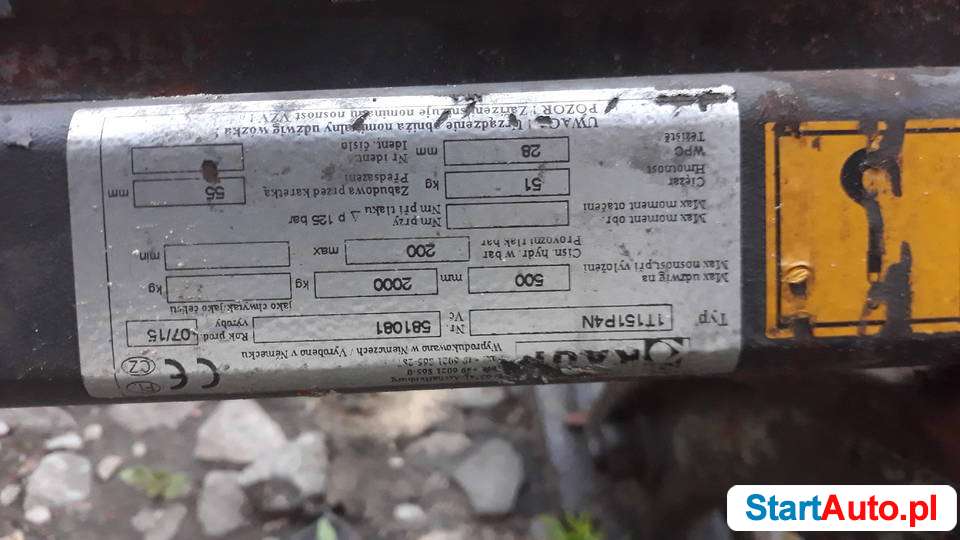 Prezesów boczny do wózka widłowego