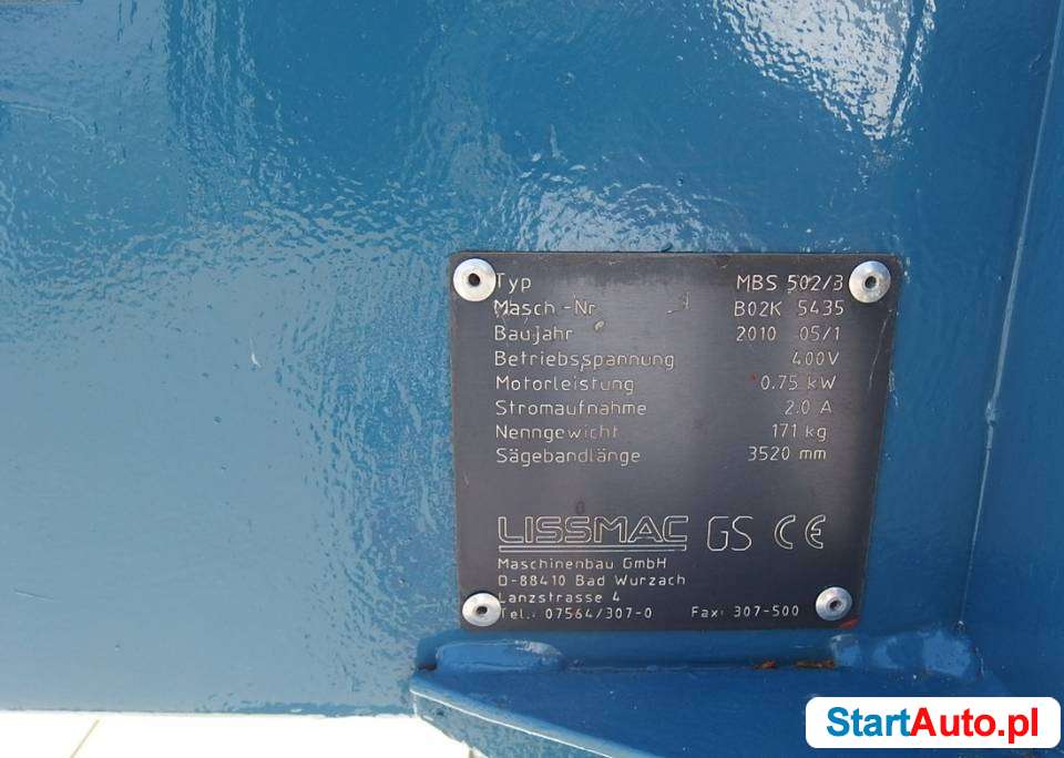 Profesjonalna przecinarka stolikowa LISSMAC MBS – 502/2
