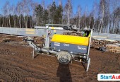 Profesjonalny maszt oświetleniowy Atlas Copco, zarejestrowan