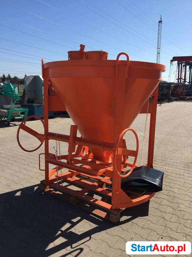 Profesjonalny pojemnik dźwigowy do betonu zaprawy zb 1,2 lej