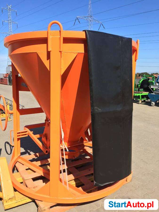 Profesjonalny pojemnik dźwigowy do betonu zaprawy ZB 1,5 lej