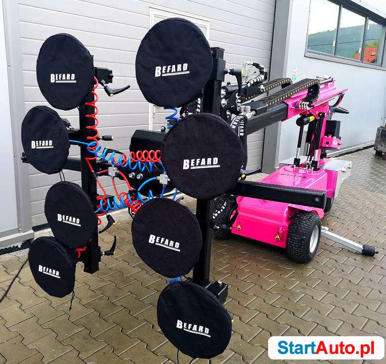 Próżniowy manipulator do montażu przeszkleń, szkła, okien