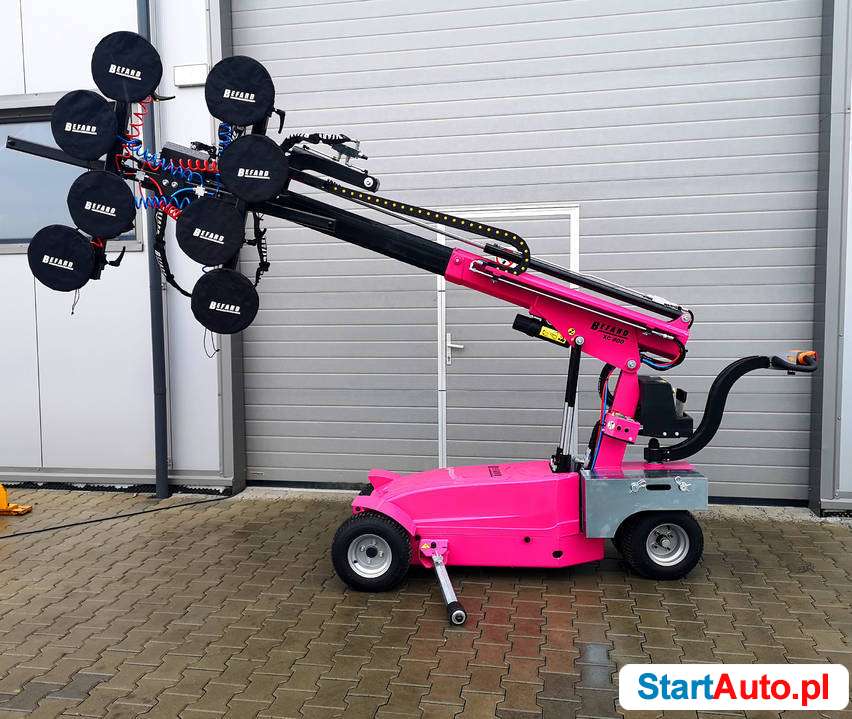 Próżniowy manipulator do montażu przeszkleń, szkła, okien