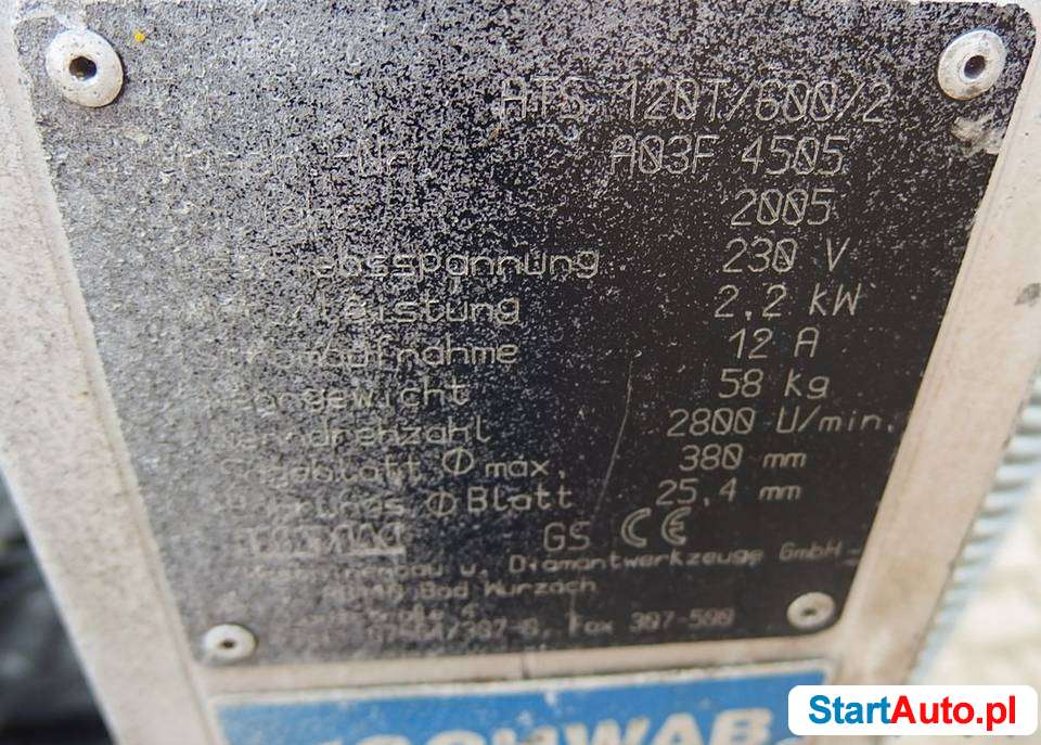 PRZECINARKA STOLIKOWA LISSMAC ATS 120T