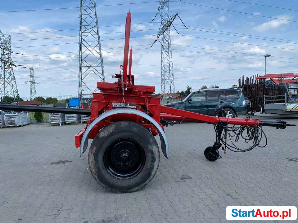 Przyczepa dłużycowa Auwarter NL8.0 DMC do słupów stali prętó