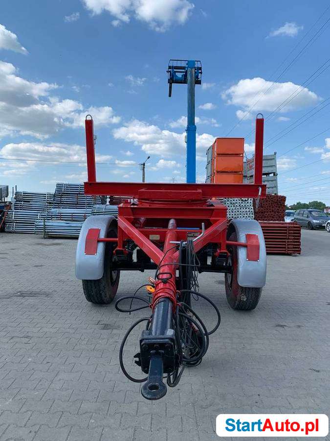 Przyczepa dłużycowa Auwarter NL8.0 DMC do słupów stali prętó