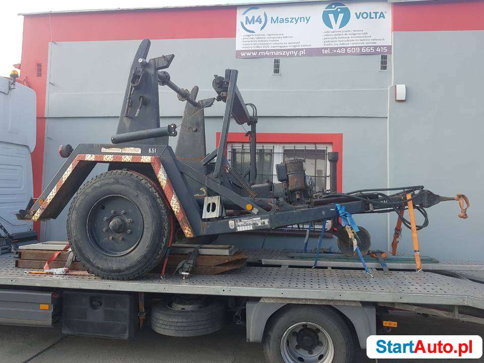 Przyczepa kablowa kablówka z napędem bębna 6 ton VOLTA