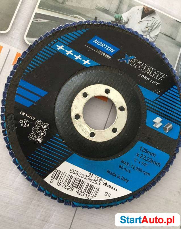 Ściernica wachlarzowa X-TREME R828 wypukła 125mm gr80 10szt