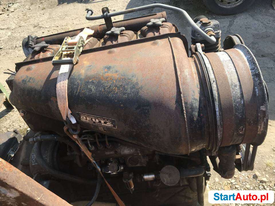 Silnik Deutz F4L514 90KM 4 cyl ze skrzynią Ładny stan Obraca