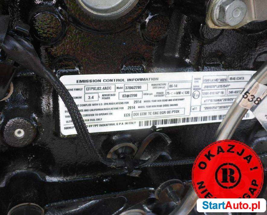Silnik Perkins 4 cyl F5HFL414D EFPXL03.4ADC 3.4L 83 kw 113KM