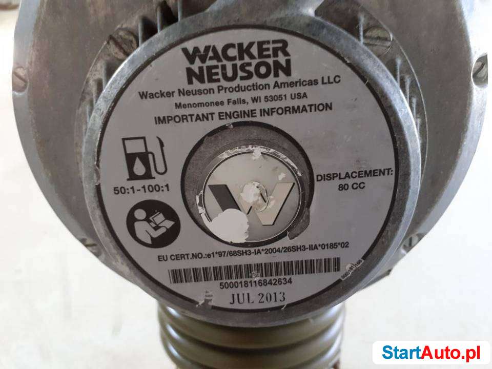 Skoczek Stopa Wibracyjna WACKER BS 60-2 BS600 NR 433 WROCŁAW