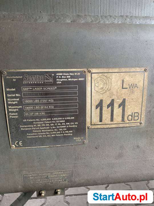 Somero SXP układarka do betonu