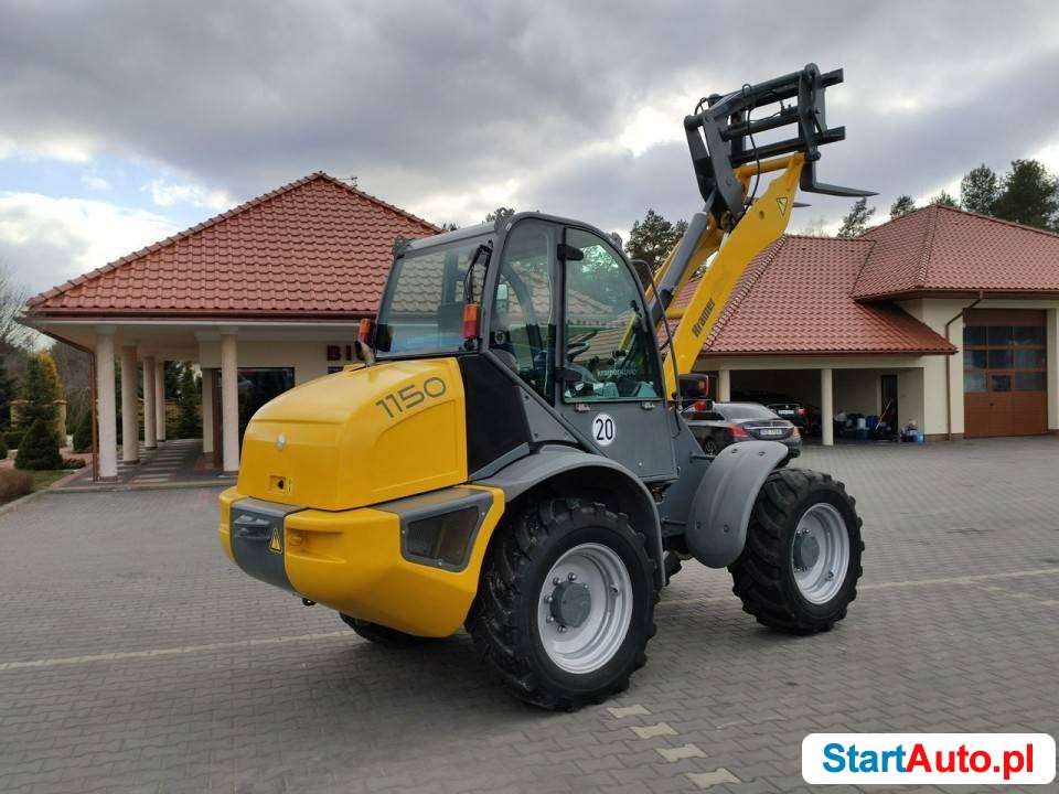 średnia kołowa Kramer 1150 Super Stan !!! Szybko-Złącze Łyżka + Widły nie Volvo CAT Komatsu