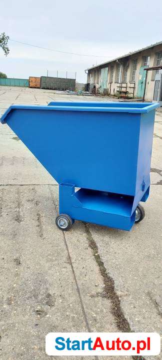 Stalowy kontener na kołach, do widlaków, PMMC 250 L