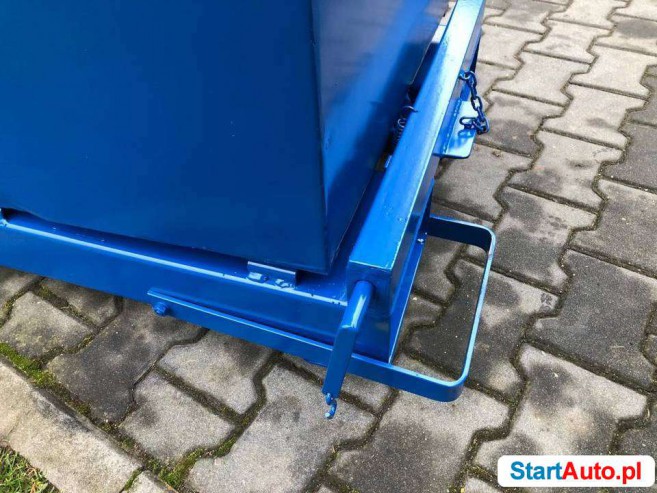 Stalowy uchylny pojemnik, koleba TK 0,3 m3