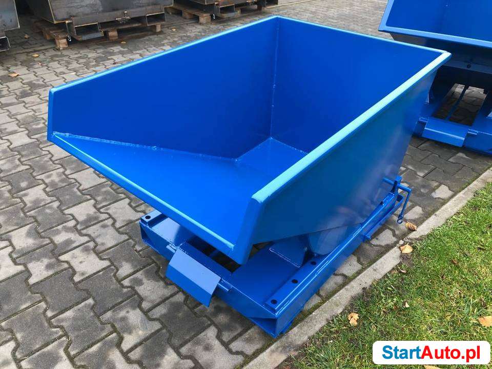 Stalowy uchylny pojemnik, koleba TK 0,3 m3